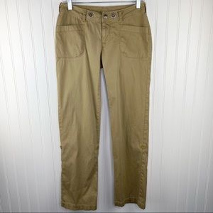 The North Face Convertible Roll Up Hiking Pants Tan Khaki Size 2